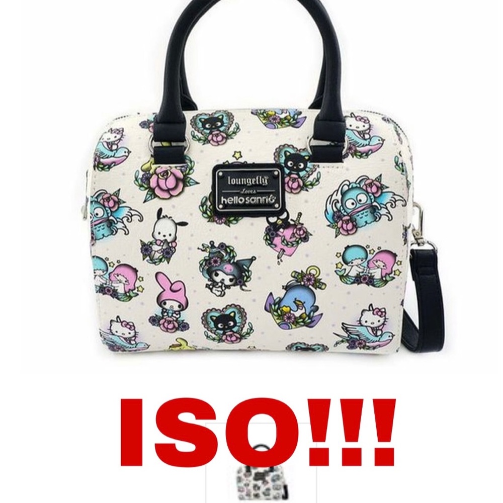 ISO! hello kitty Sanrio tattoo Loungefly bag! msg me